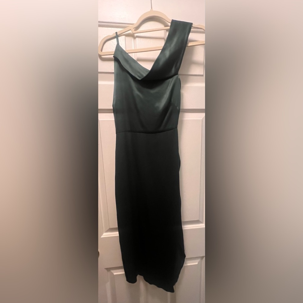 Michelle Mason Emereld Green Silk Slip Dress
